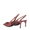 Dolce & Gabbana Pink Leather High Heel Pumps