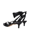 Isabel Marant Black Leather Flat Sandals