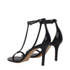 Isabel Marant Black Leather Stiletto Heel Sandals