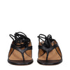 Off-White Black Leather Flip-Flop Sandals