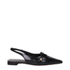 Max Mara Black Leather Ballet Flats
