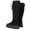 Max Mara Black Fabric Lace-Up Boots