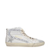 Golden Goose White Leather High Top Sneakers
