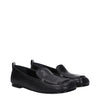 Premiata Black Leather Slip-On Loafers