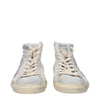 Golden Goose White Leather High Top Sneakers
