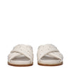 Fabiana Filippi Beige Leather Slippers