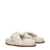 Fabiana Filippi Beige Leather Slippers