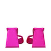 The Attico Pink Satin Stiletto Heel Sandals