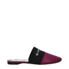 Givenchy Purple Leather Slippers