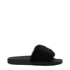 Givenchy Black Cotton Slippers
