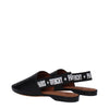 Givenchy Black Leather Slides