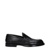 Dolce & Gabbana Black Leather Slip-On Loafers