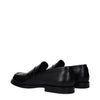 Dolce & Gabbana Black Leather Slip-On Loafers