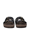 Valentino Garavani Black Leather Slippers