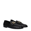 Dolce & Gabbana Black Leather Slip-On Loafers