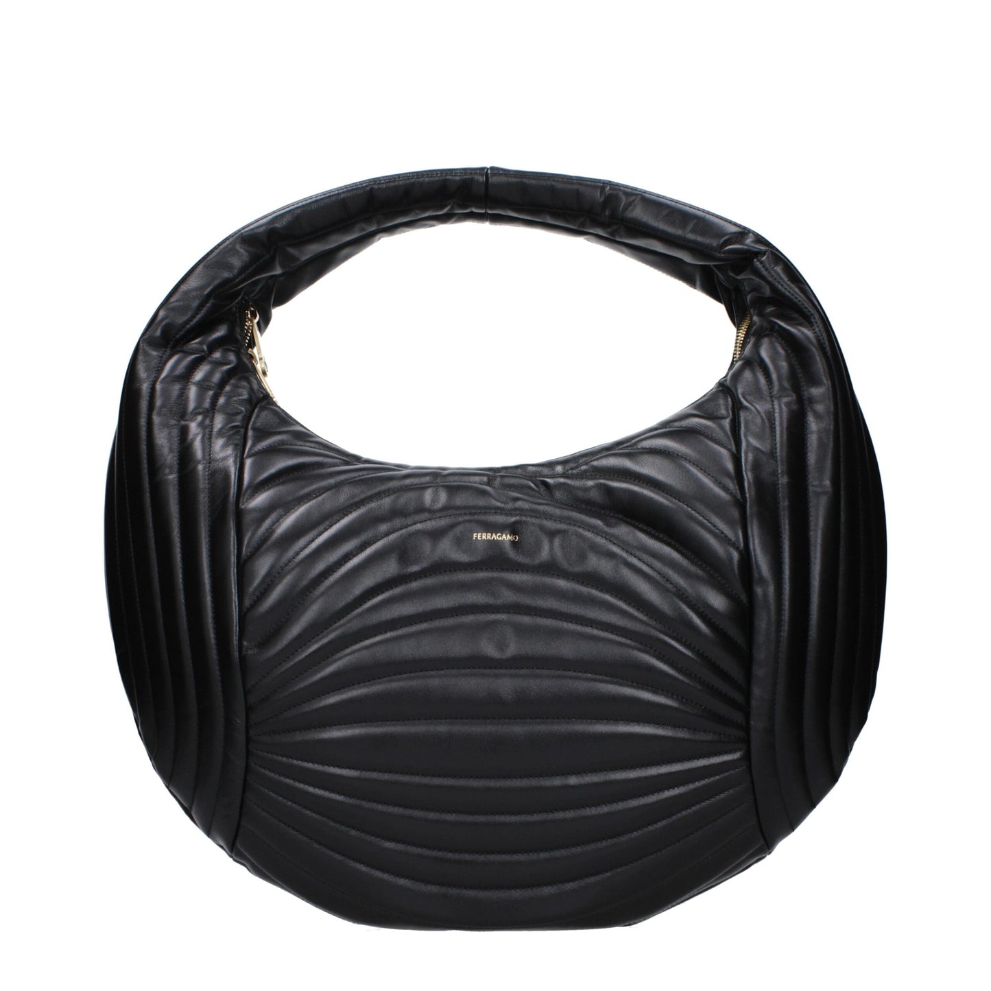 Salvatore Ferragamo Black Leather Handbag