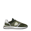 Philippe Model Green Leather Athletic Sneakers