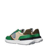 Philippe Model Green Fabric Athletic Sneakers