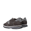Philippe Model Gray Leather Low Top Sneakers