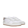 Philippe Model White Leather Low Top Sneakers
