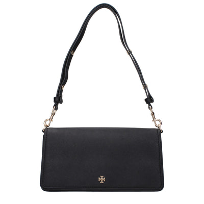 Tory Burch Black Leather Shoulder Bag