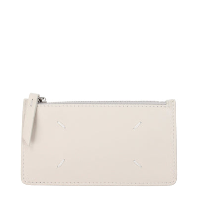 Maison Margiela Beige Leather Wallet