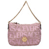 Versace Pink Fabric Handbag