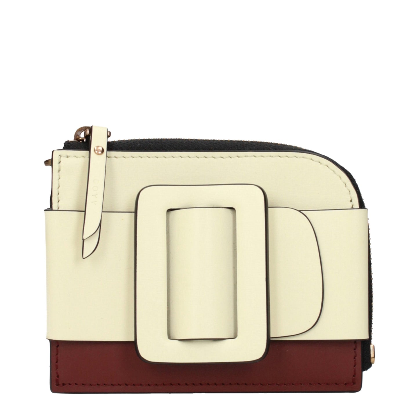 Boyy Beige Leather Cardholder