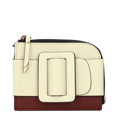 Boyy Beige Leather Cardholder