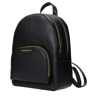 Michael Kors Black Leather Backpack