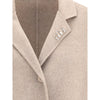 Ermanno Scervino Beige Wollmantel