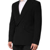 Dolce & Gabbana Black SICILIA Double Breasted Coat Blazer