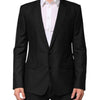 Dolce & Gabbana Black Wool Single Breasted Jacket Blazer