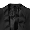 Dolce & Gabbana Black Wool Men Single Breasted 2 Piece Suit