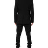 Dolce & Gabbana Black Cotton Single Breasted 2 Piece Suit