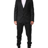 Dolce & Gabbana Dark Gray Wool Single Breasted 2 Piece Suit