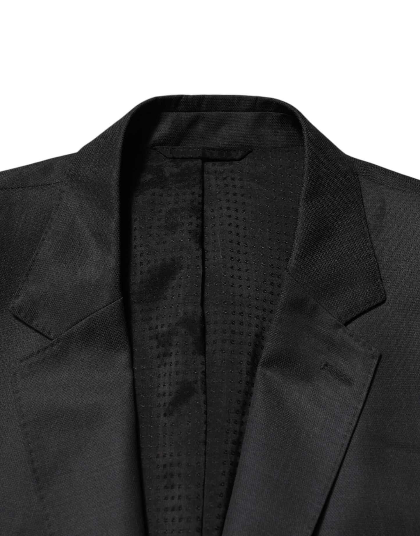 Dolce & Gabbana Dark Gray Wool Single Breasted 2 Piece Suit