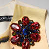 Dolce & Gabbana Multicolor Crystal Embellished A-line Mini Dress