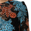 Dolce & Gabbana Multicolor Floral Embroidery Shift Mini Dress