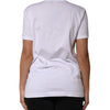 Dolce & Gabbana White Cotton Sequin Embellished Top T-shirt