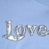 PINKO Blue Love Story Sequined Embellished Short Sleeves T-shirt