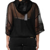 Dolce & Gabbana Black See Through Hooded Pullover Sweater