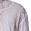 Dolce & Gabbana White Cotton Floral Lace Long Sleeves Top