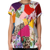 Dolce & Gabbana Multicolor Patchwork Cotton Silk Blouse Top