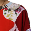 Dolce & Gabbana Multicolor Patchwork Cotton Silk Blouse Top