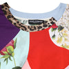 Dolce & Gabbana Multicolor Patchwork Cotton Silk Blouse Top