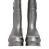 Dolce & Gabbana Metallic Silver Pull On Rain Boots Shoes