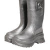 Dolce & Gabbana Metallic Silver Pull On Rain Boots Shoes