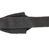 Dolce & Gabbana Gray Patterned Silk Adjustable Neck Bow Tie Papillon