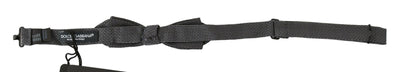 Dolce & Gabbana Gray Patterned Silk Adjustable Neck Bow Tie Papillon